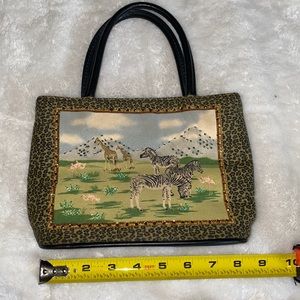 Bueno Wearable Art Safari Zebra Giraffe Cheetah Print Mini Bag